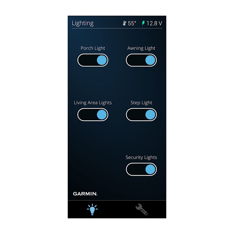 Garmin RV Controls App