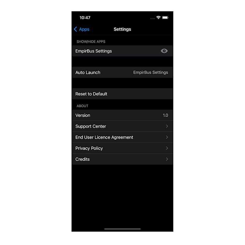 Garmin RV Controls App